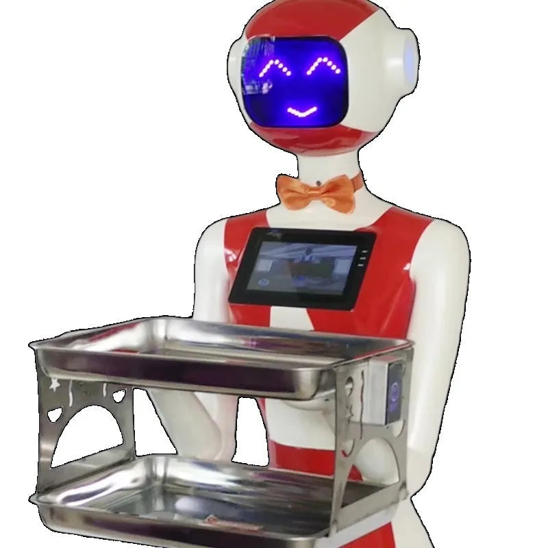 Robot Waiter Restaurant Obstacle Avoidance Delivery AI Service Robots Are Suitable for Hotels, Restaurants Schools