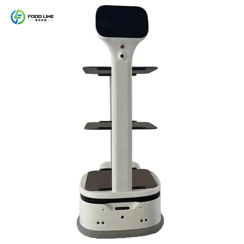 Autonomous Patrol Food Delivery Robot For Restaurant Multi-Tier Stable Pallets Max 15kg Load 6 to 8 Hours Standby Duration