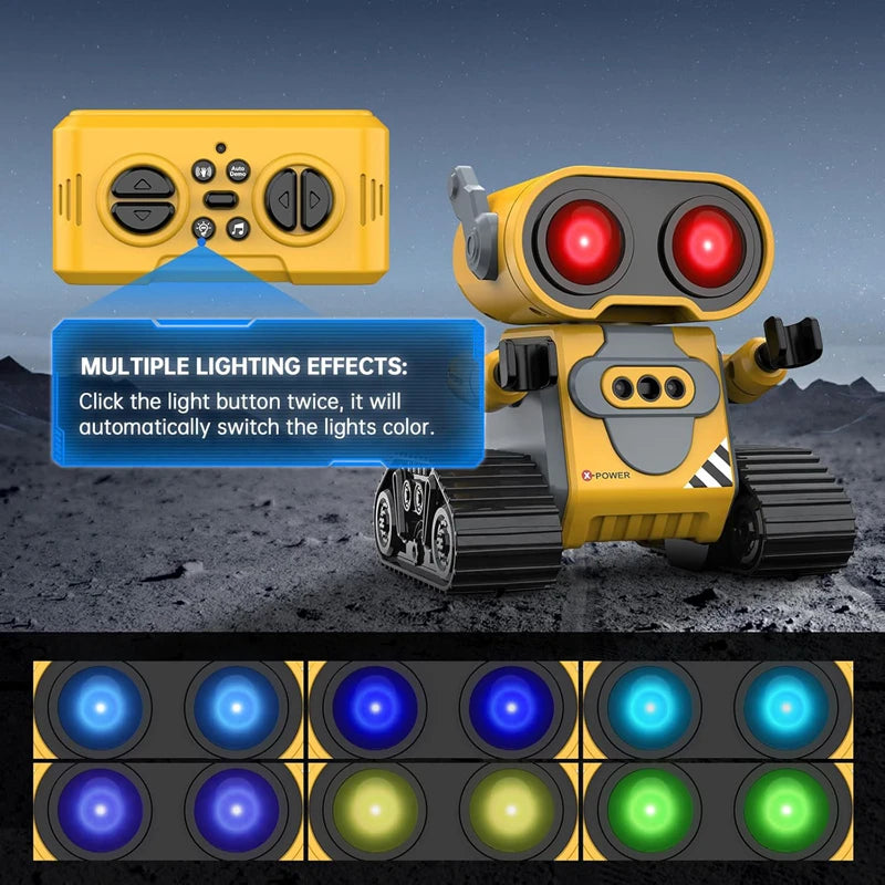 Multifunctional RC Robot — LED Lights, 2.4GHz, Rechargeable