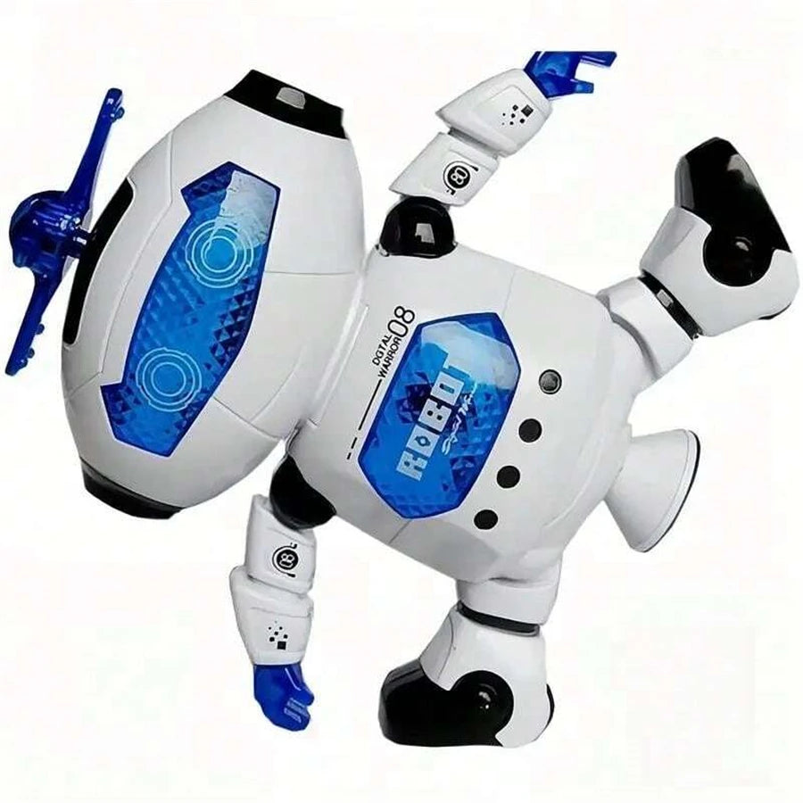 Intelligent Dancing Robot — 360° Rotation, LED Light Effects