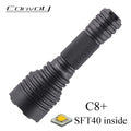 Flashlight Convoy C8 Plus SFT40 Luminus Led Lanterna 18650 Torch Tactical Portable Lighting Camping Fishing Working Flash Light