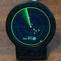 USB-C Deskradar, Live ADS-B Flight Tracker Gadget with Sonar Grid Screen With 3D Printed Case Aviation Desk Decor