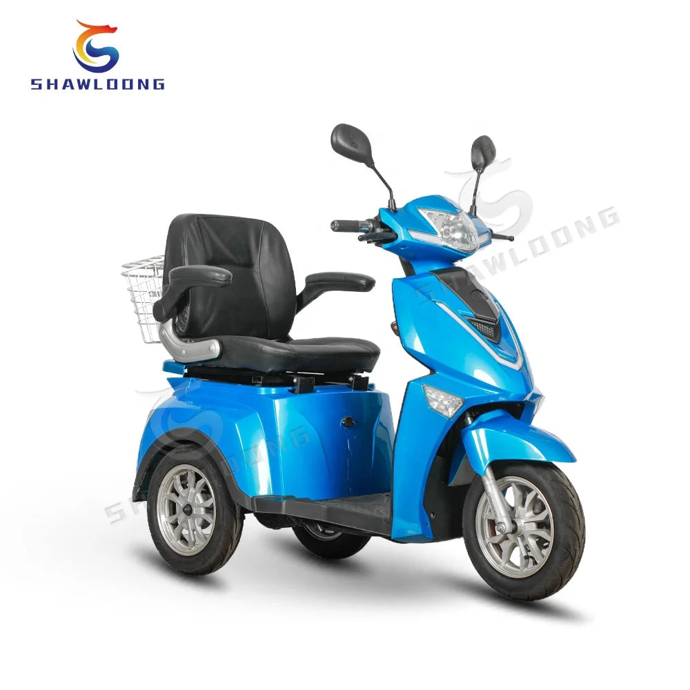 New 48V 500W LED Electric Scooter Tricycle 3 Wheels Mobility Tricycle with Open Basket Arrivals Motor Scooter Trike