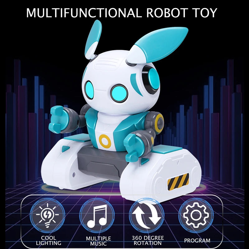 Multifunctional RC Robot — LED Lights, 2.4GHz, Rechargeable