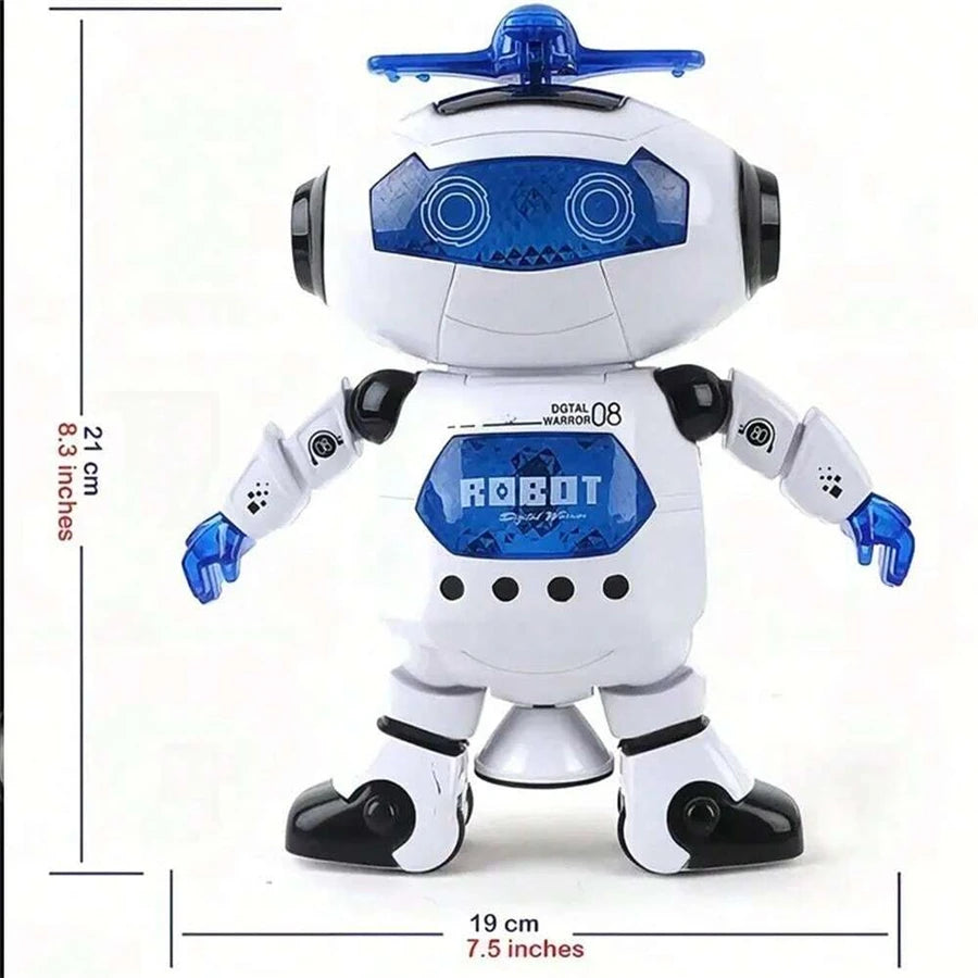 Intelligent Dancing Robot — 360° Rotation, LED Light Effects