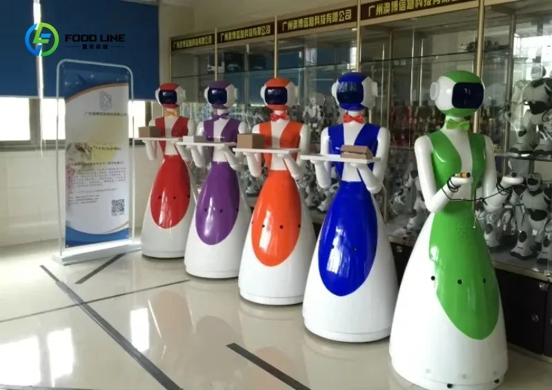 Robot Waiter Restaurant Obstacle Avoidance Delivery AI Service Robots Are Suitable for Hotels, Restaurants Schools