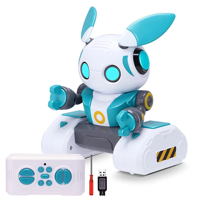 Multifunctional RC Robot — LED Lights, 2.4GHz, Rechargeable