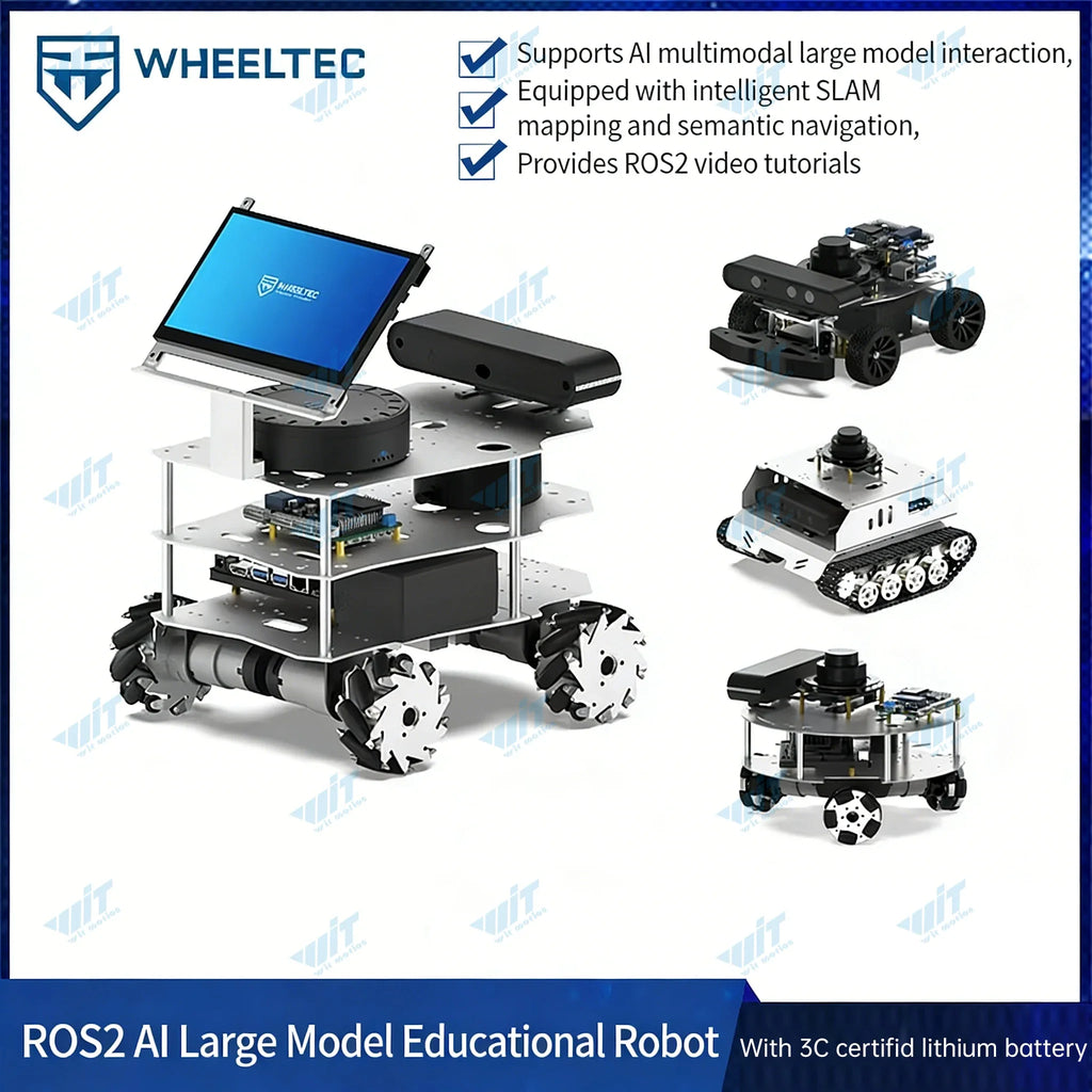 Raspberry Pi 5 ROS2 Robot Car — 3D Vision, LiDAR & AI Navigation