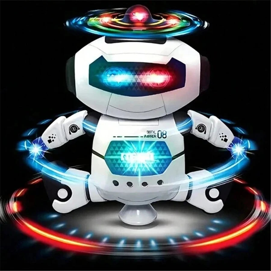 Intelligent Dancing Robot — 360° Rotation, LED Light Effects
